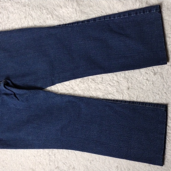 505 Levi's Blue Dark Wash High Rise Five Pocket Zip Up Straight Leg Denim Jean - Picture 13 of 15